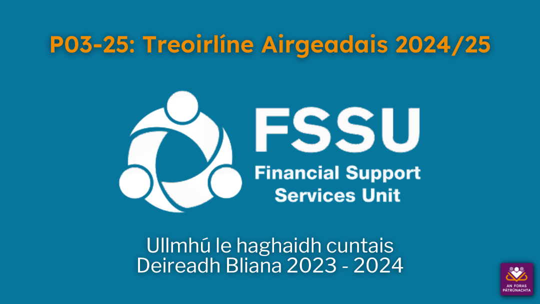 P03-25: Treoirlíne Airgeadais 2024/25